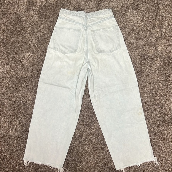 We the Free light wash high rise barrel jeans - Picture 2 of 3